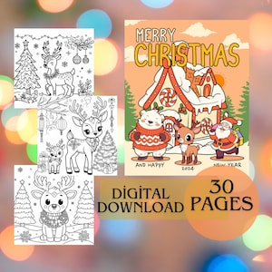 Cute Christmas Coloring Book For Kids, Christmas Coloring, Coloring Books, Coloring Pages, Printable Coloring Pages, Kids Christmas Activity