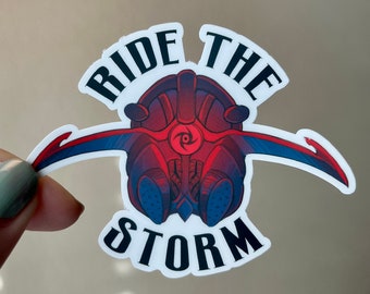 Berijd de storm Nihil vinylsticker