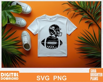 Football Player SVG Design File, Sports Fan Decor, Digital Download, DIY Shirt Decal, Sporty Gift