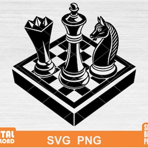 Chess svg, Sports svg - Instant Download-Digtal files for chess design for cricut, SVG,PNG.
