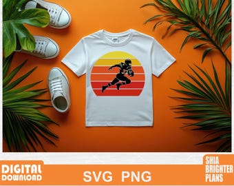 フットボール 2 SVG デザイン ファイル、スポーツ ファン デコレーション、デジタル ダウンロード、DIY シャツ デカール、スポーティなギフト