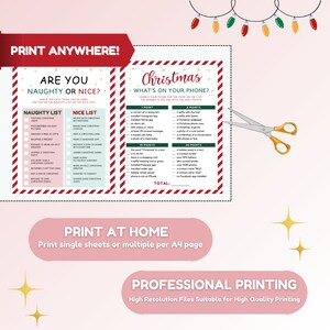 Christmas Party Games Printable Bundle - Digital Download for Holiday ...