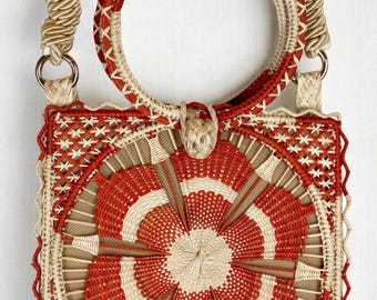 Iraca Palm Small Square Purse