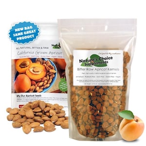16 OZ Bitter Apricot Seeds, California Grown, Raw Apricot Seeds, 100% All Natural, GMO Free from Organic Farms