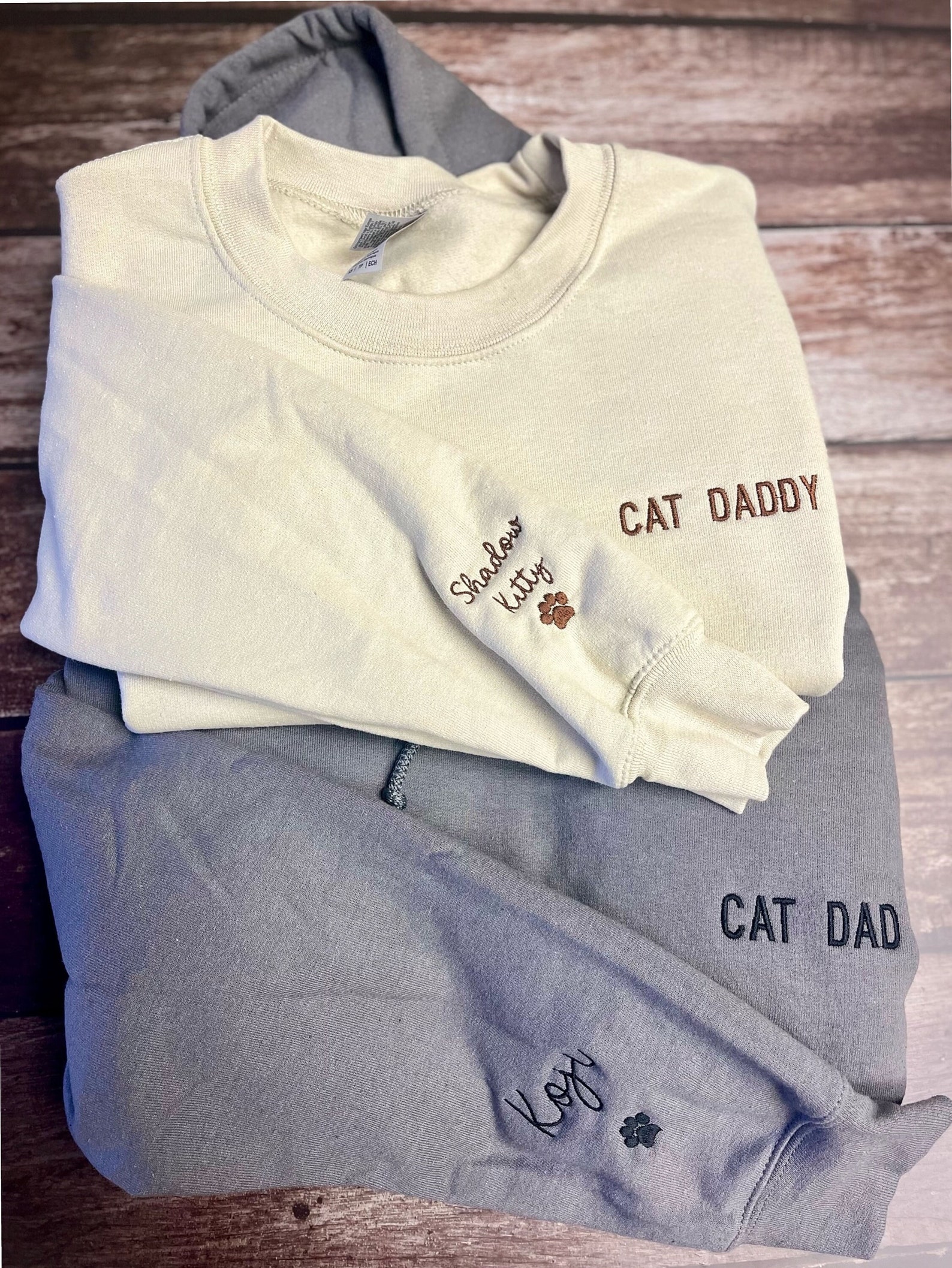 Custom Dad Shirt With Cat Names