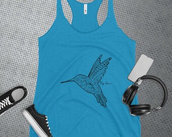 FLY FREE Hummingbird Women's Racerback Tank