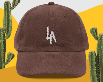 LA Los Angeles Vintage corduroy cap