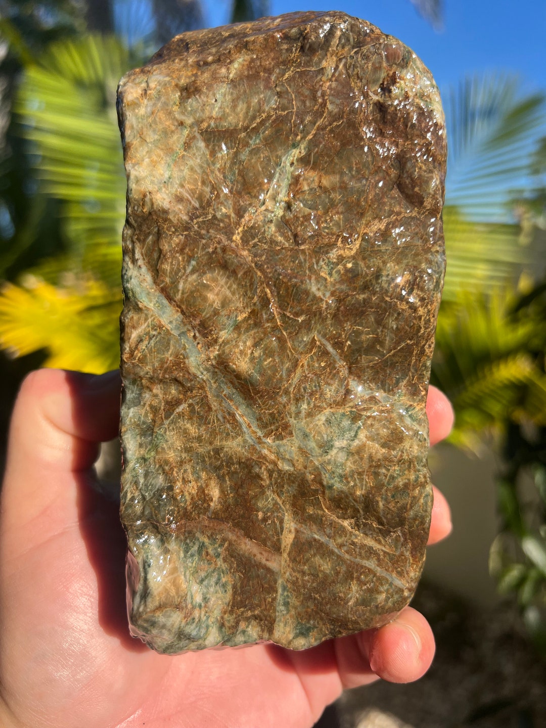Australian Rough Green Jasper Chunk 1350 Grams Natural Raw Specimen ...