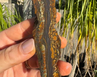 Australian Rough Qualität Tigerauge Eisen 85 Gramm Gebändert Ironstone Brocken Natürliche Rohe Specimen Eisen rot gebändert Tigereisen goldene Brocken