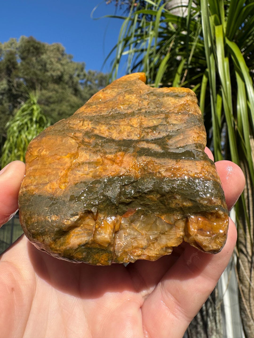 Highland Banded Rocks Australian Rough Waterlined Banded Chalcedony Jasper 380 Grams Natural ...