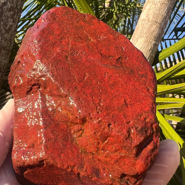 Australian Rough Cinnabar chunk 980 grams Natural Raw Specimen Collector Rocks red Gemstone mercury ore