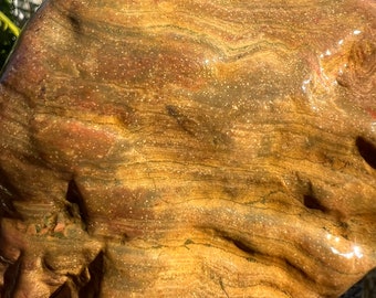Calcedonio australiano grezzo, ondulato e liscio, selce da 670 grammi, rocce da collezione naturali, rocce rare a bande, selce modellata