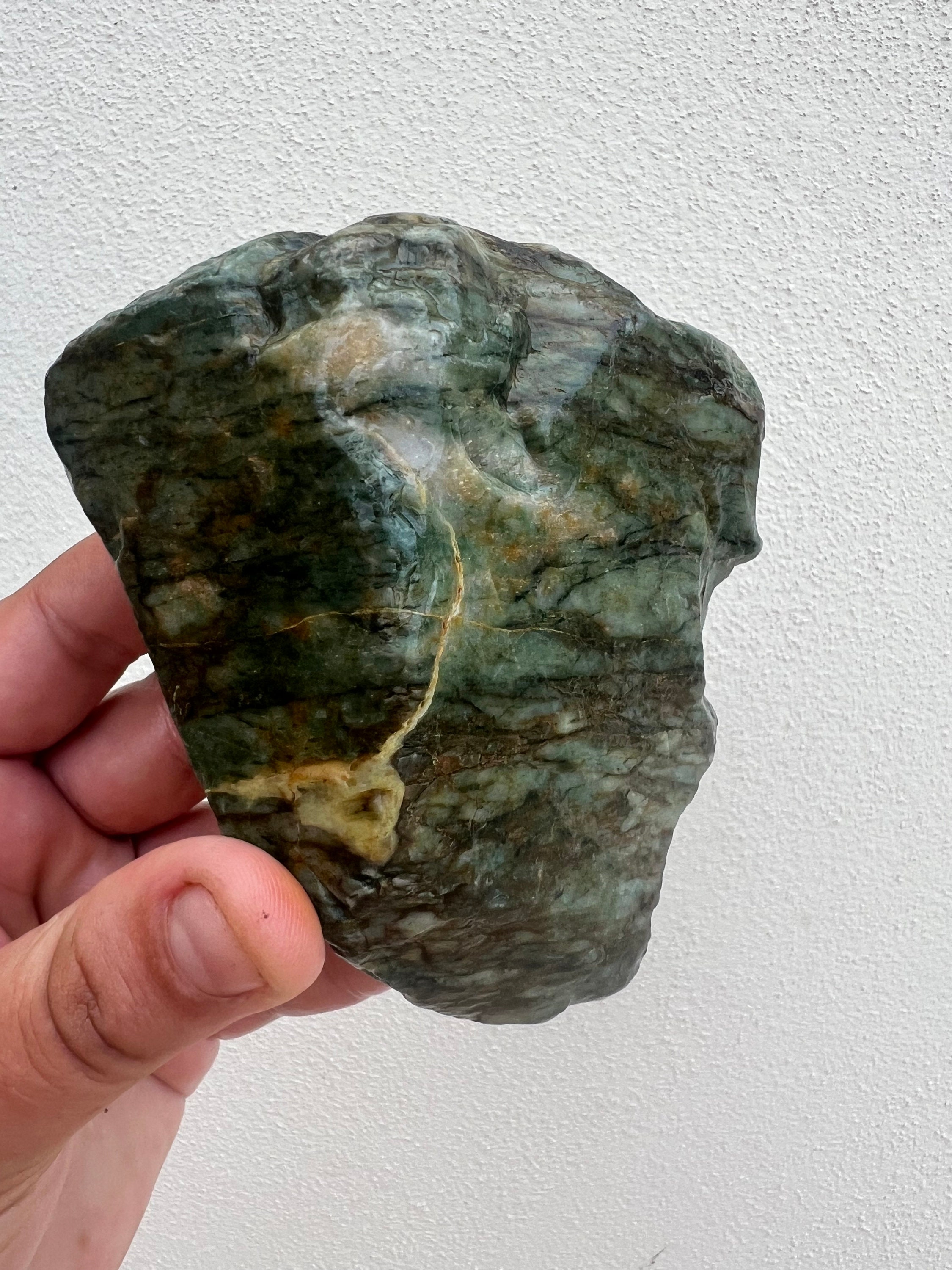 Australian Rough Green Chert Jasper Chunk 480 Grams Natural Raw