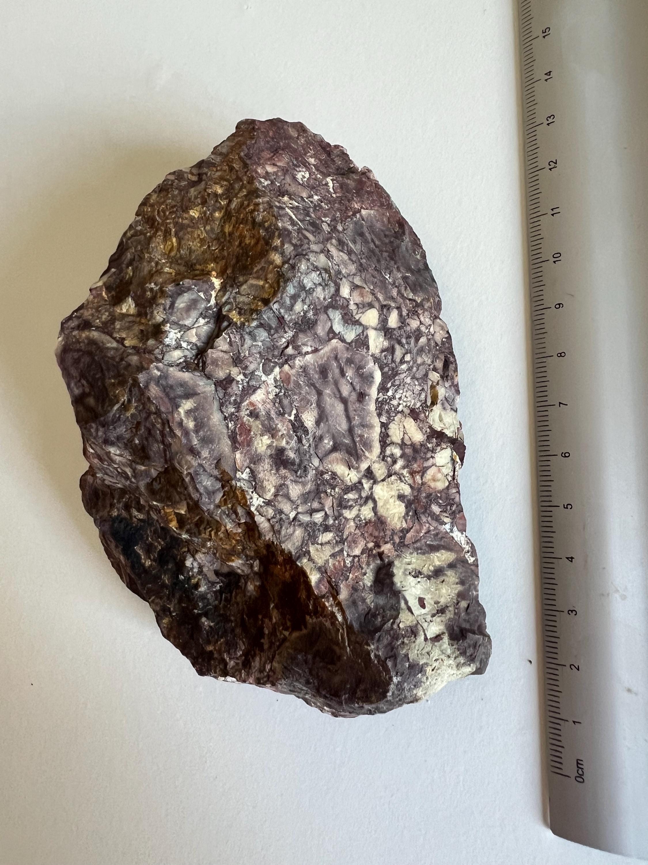 Australian Rough Rhyolite Breccia Chunk 418 Grams Rhyolite Natural Raw ...