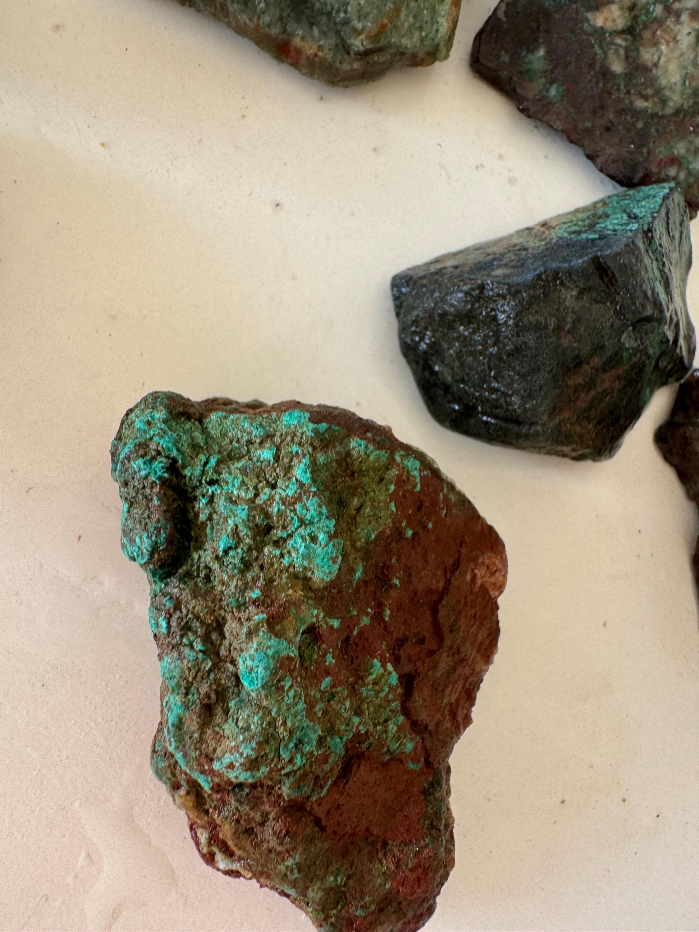 Australian Rough Chrysocolla Mix 300 Grams Natural Untreated Rocks ...