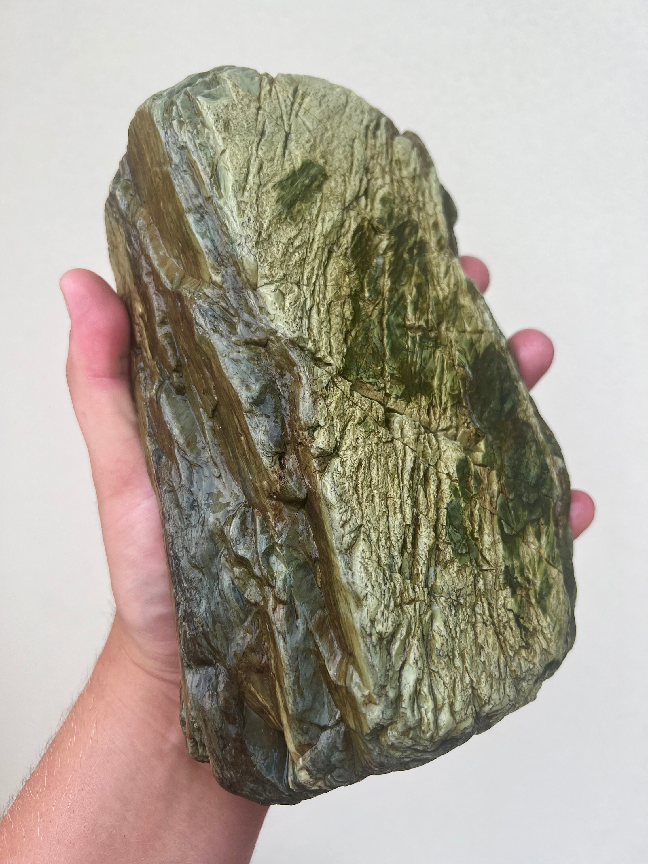 Australian Rough Green Chert Jasper Chunk 3600 Grams Natural Raw