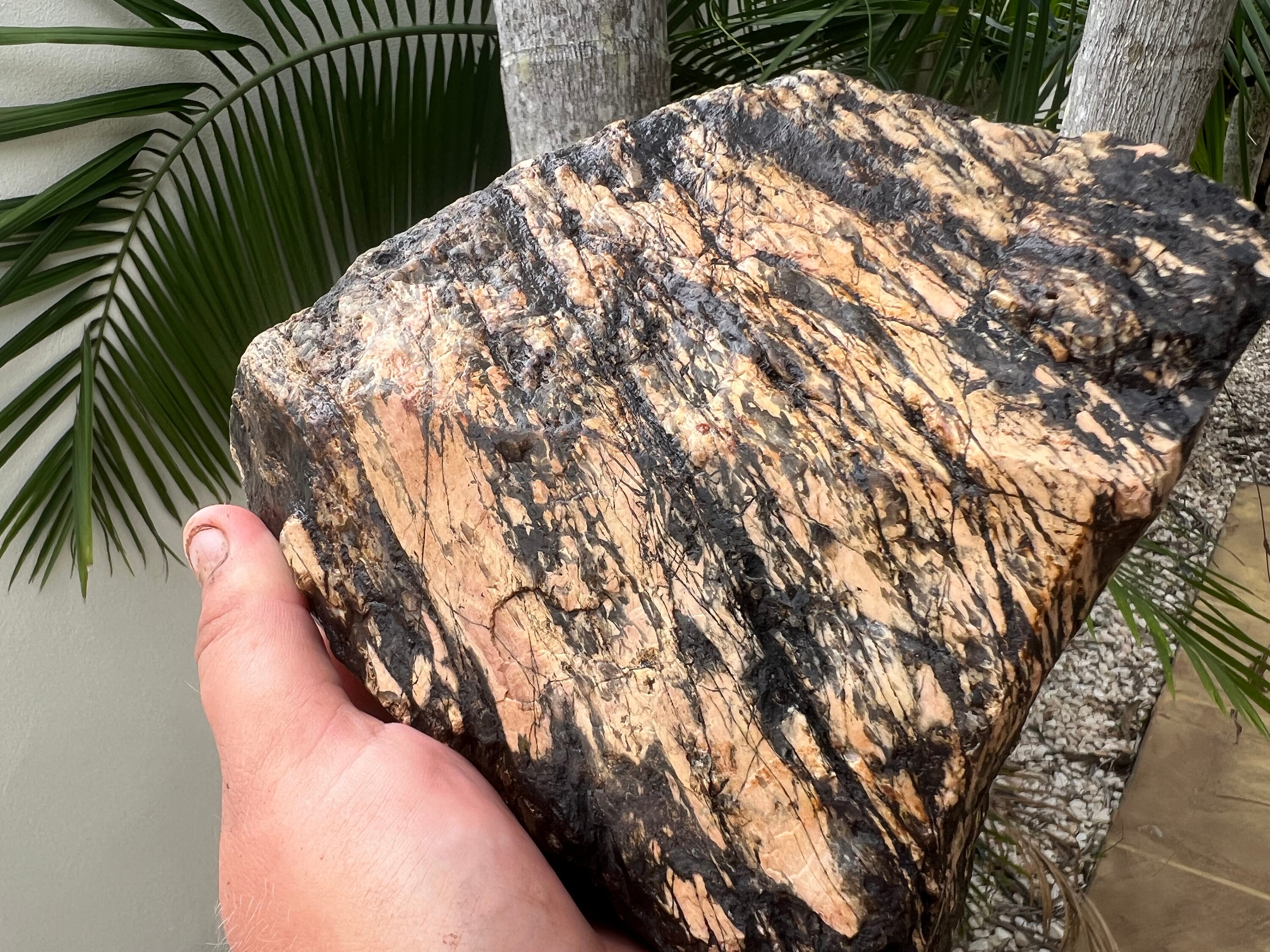 Australian Rough Peach Jasper Chunk 3600 Grams Natural Raw