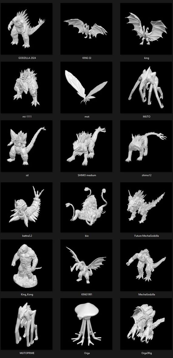 Godzilla STL 3DPrint