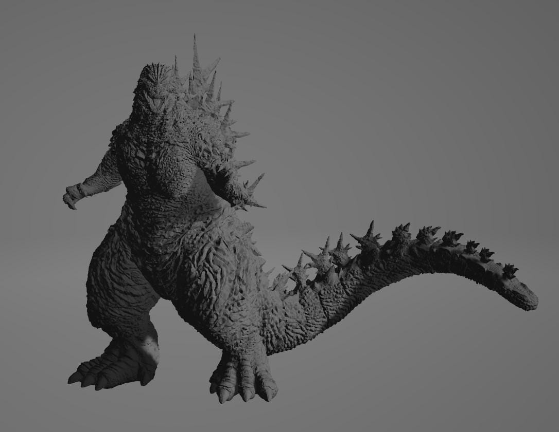 Godzilla Minus One 3D STL - Etsy
