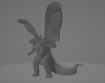 Burning godzilla wings .stl