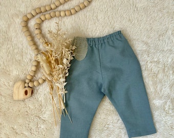 Boys dress pants, baby pants, ring bearer outfit, handsome baby clothes, linen baby pants, gender neutral baby clothes