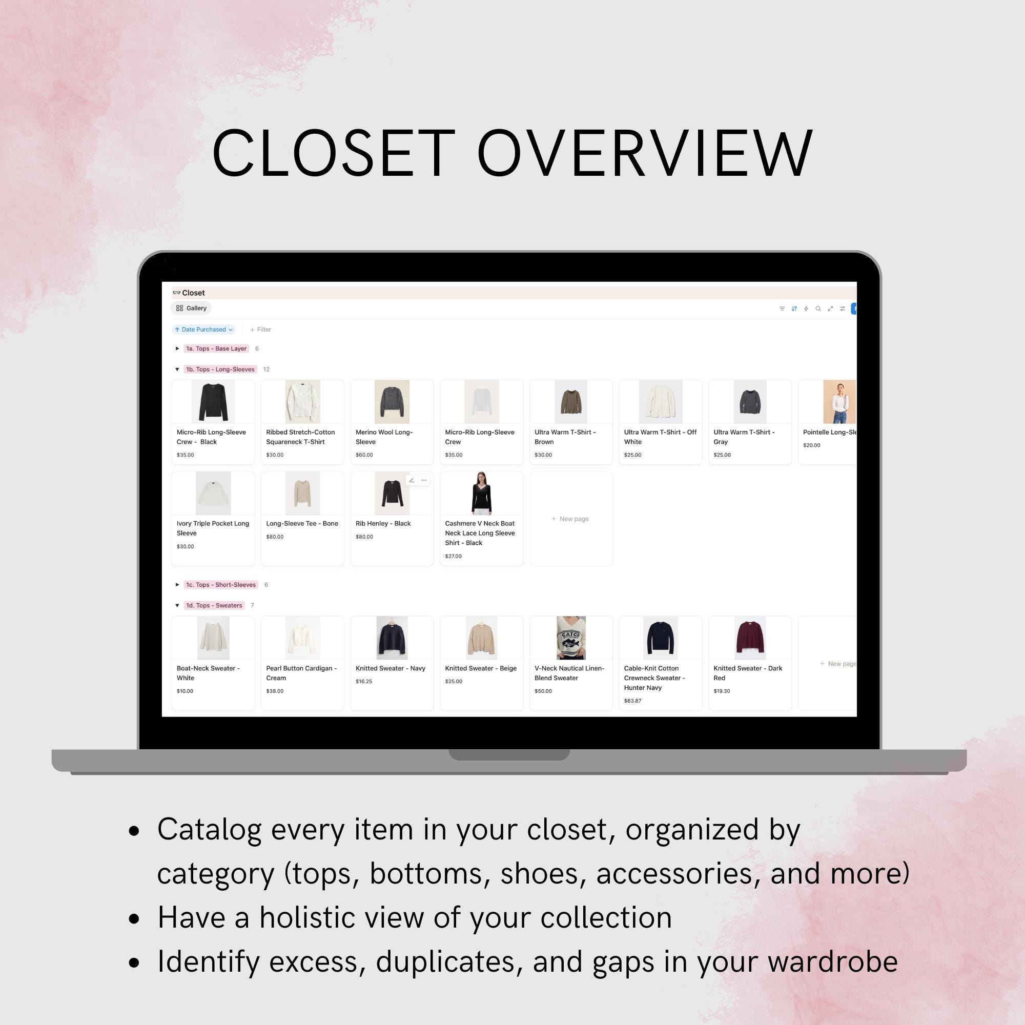 Digital Closet Tracker | Wardrobe Manager | Spending Insights | Outfits ...
