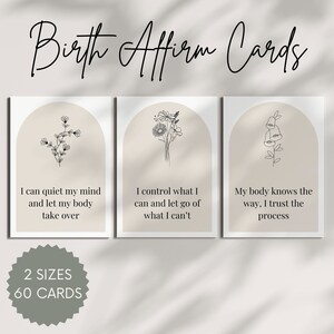 Schwangerschaft und Geburt Affirmationskarten | Perfekt als Schwangerschafts Geschenk für frischgebackene Mamis als Babyshower Geschenk oder Push Geschenk