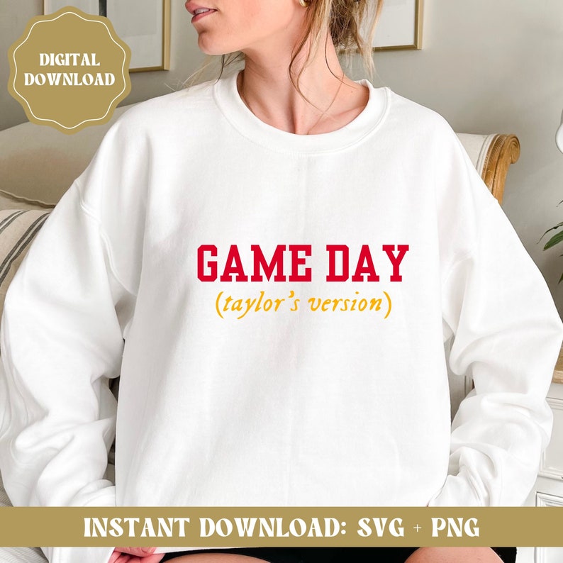 Game Day taylors Version Football Logo 6 Colors Graphics Downloadable