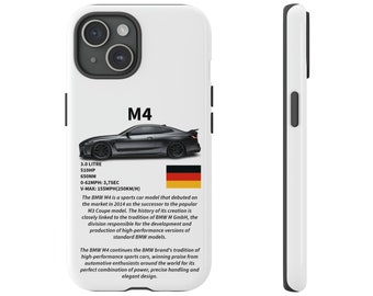 BMW M4 - Étui iPhone, Étui Samsung. Coque de téléphone résistante.