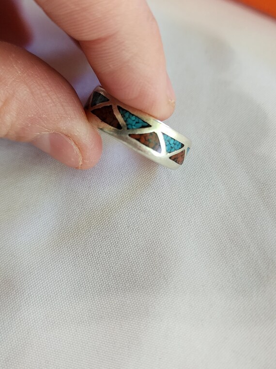 Navajo Chip Inlay Ring