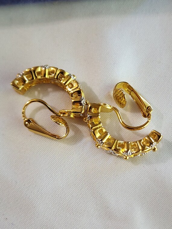 Vintage Gold Plated Ring & Earring Set - image 5