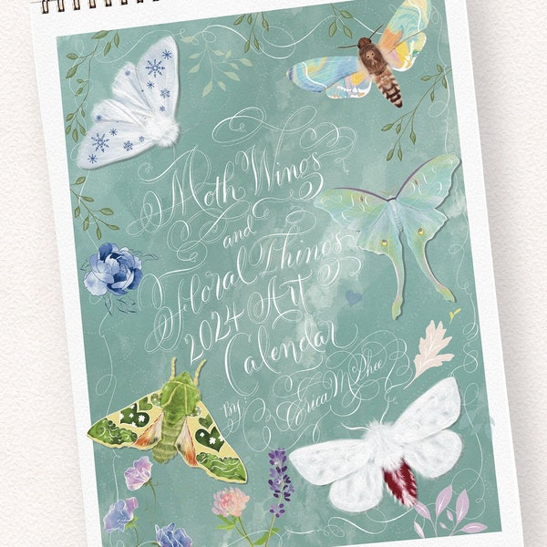 2024 Moth Calendar Etsy