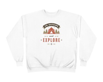EcoSmart Sweatshirt, Camping Sweatshirt, Explore Sweatshirt, Natuurliefhebber Cadeau, Camper Sweatshirt, Campingmodus, Cabin Life