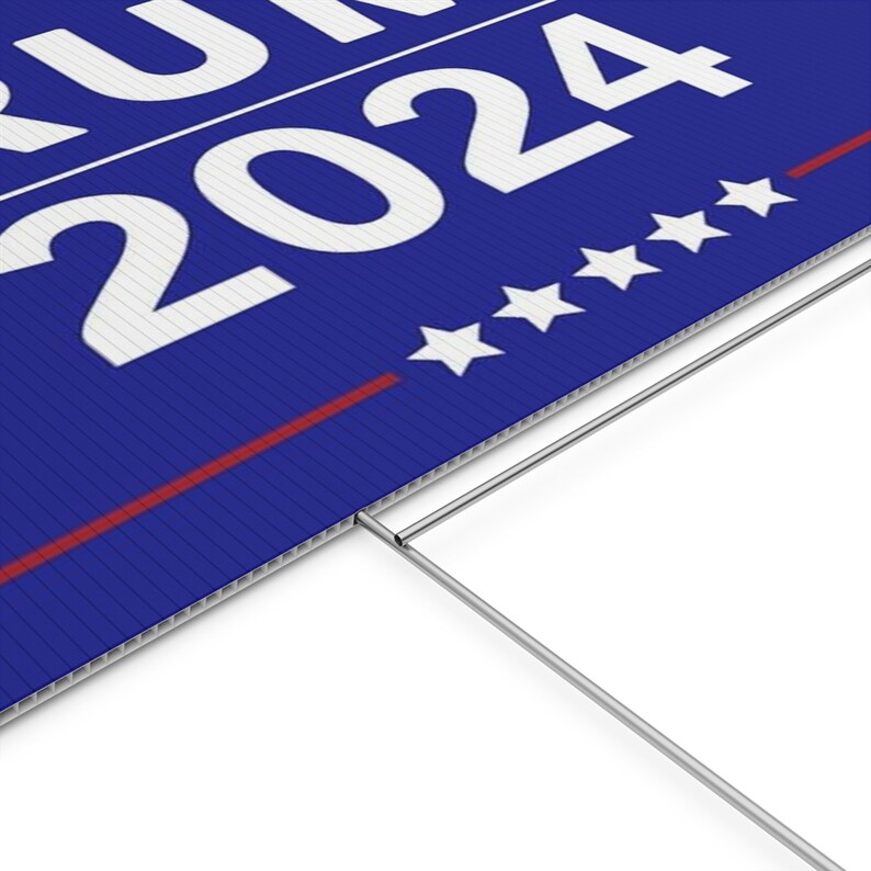 Trump Blue Lettering Trump 2024 Yard Sign - Etsy