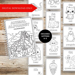 ABC Coloring Pages, Animal Coloring Pages, Learn Alphabet, Homeschool ...