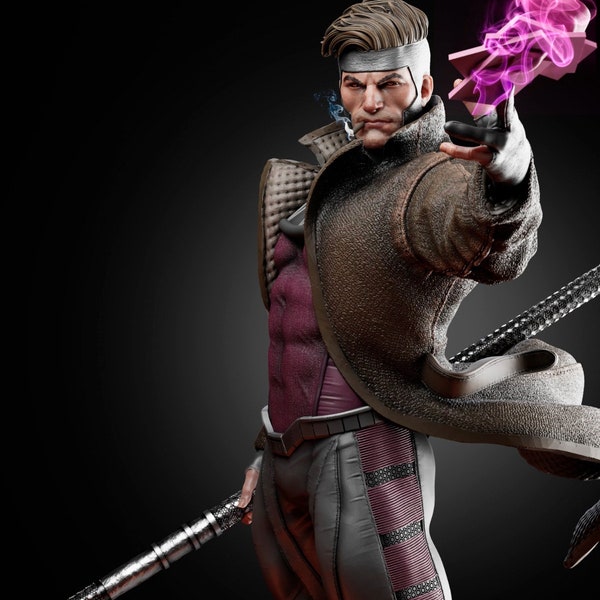 Gambit Fan Made Figurine en résine imprimée en 3D.