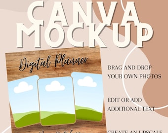 Digital Canva Mockup, digital art, canva, digital planner, digital journal