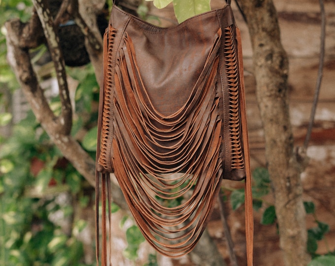 Featured listing image: Lana Crossedbody Tassel Bag Antigue Brown