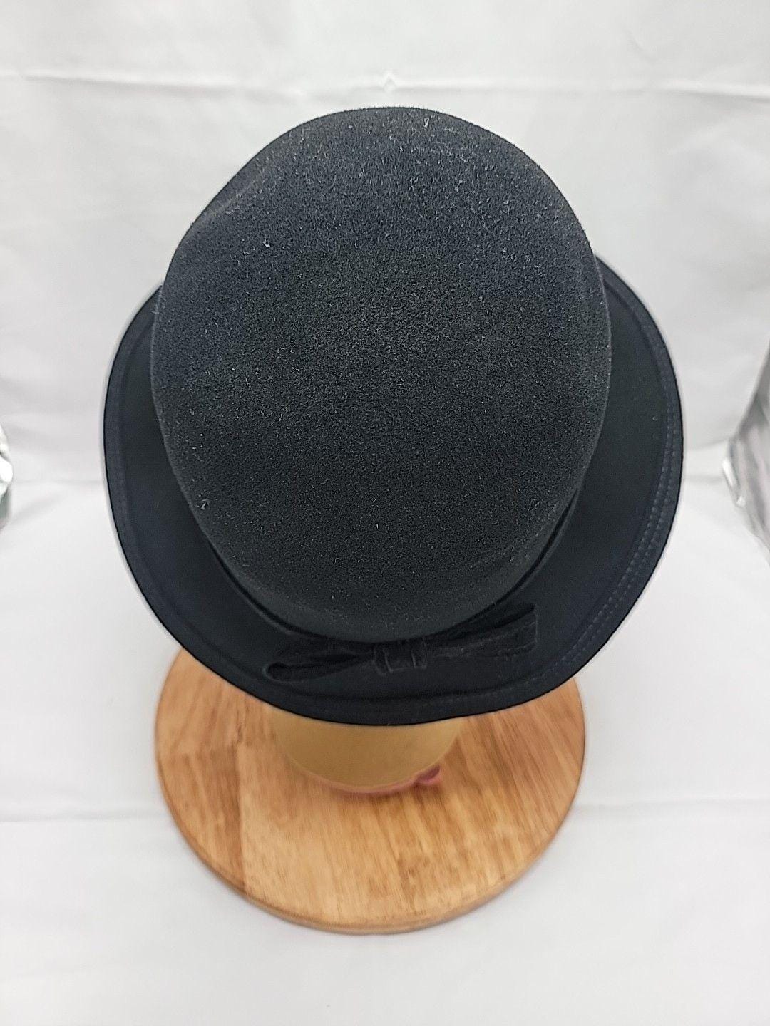 MR JOHN CLASSIC New York Paris Vintage 100% Wool Hat Mr John Classic Vintage Hat Austria Brown Felt Faux Fur Roll  main image 3