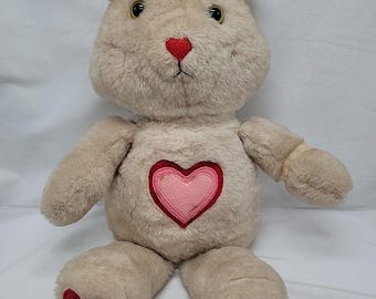 Peluche vintage hecho a mano de Care Bear Tender Heart de 17 pulgadas.