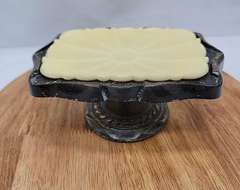 Vintage Amerock Carriage House Brass Soap Dishes/Holders Pedestal 1970's