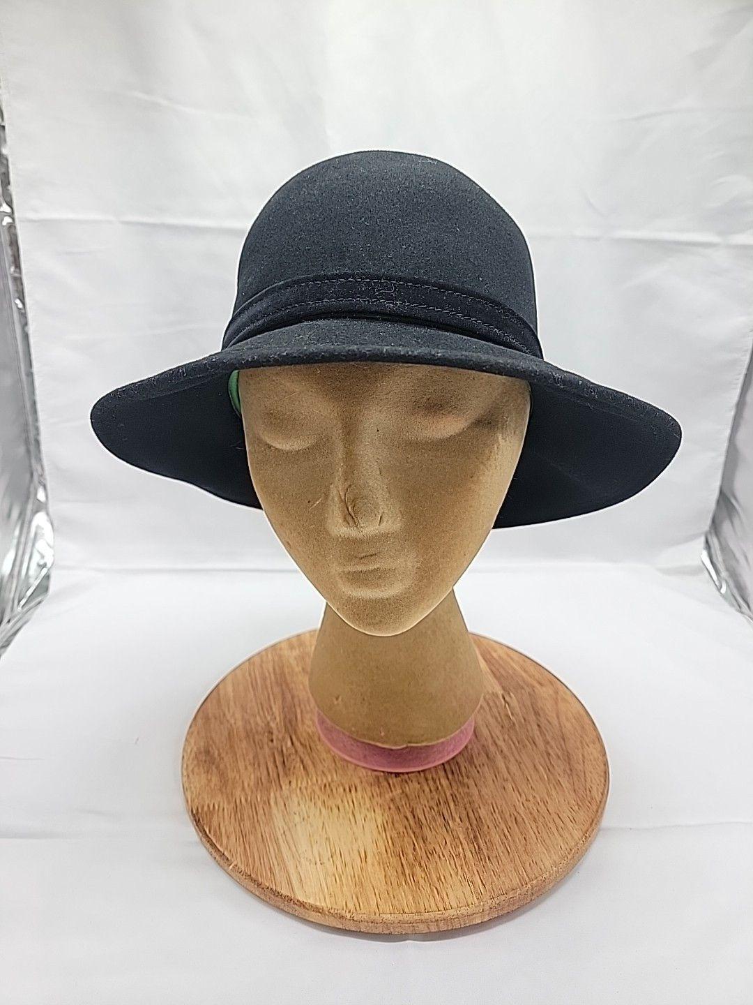 MR JOHN CLASSIC New York Paris Vintage 100% Wool Hat Mr John Classic Vintage Hat Austria Brown Felt Faux Fur Roll  main image 4