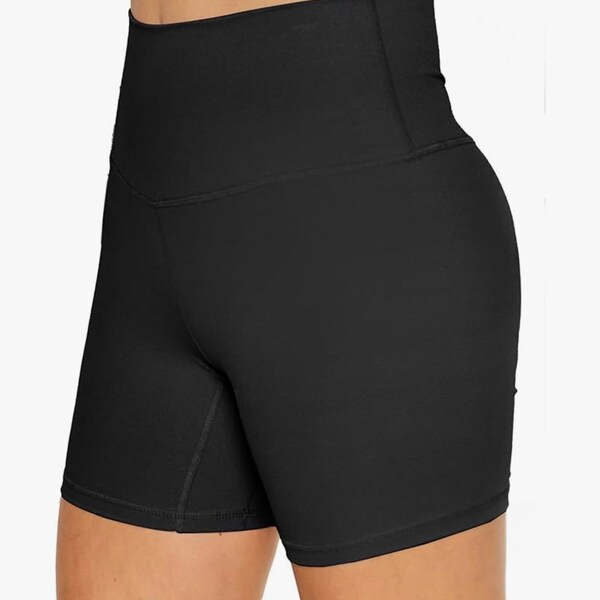 Women's High Waisted Biker Shorts - Buttery Soft, Moisture Wicking Workout Yoga Pants