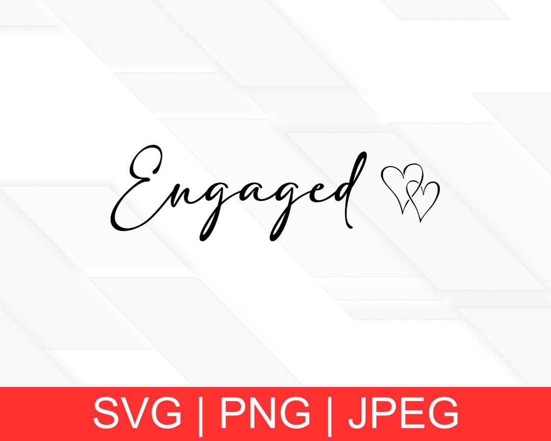 Engaged Word Script This item is unavailable - Etsy