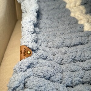 Stripe Blanket- Light Blue and White main image 0