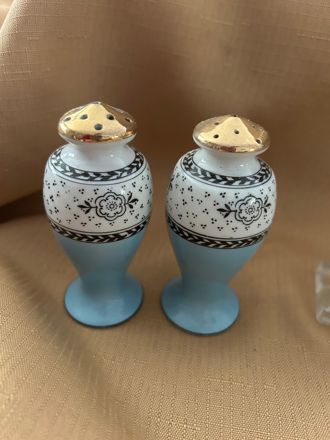 Antique Hand Painted Nippon Salt and Pepper Shakers Etsy