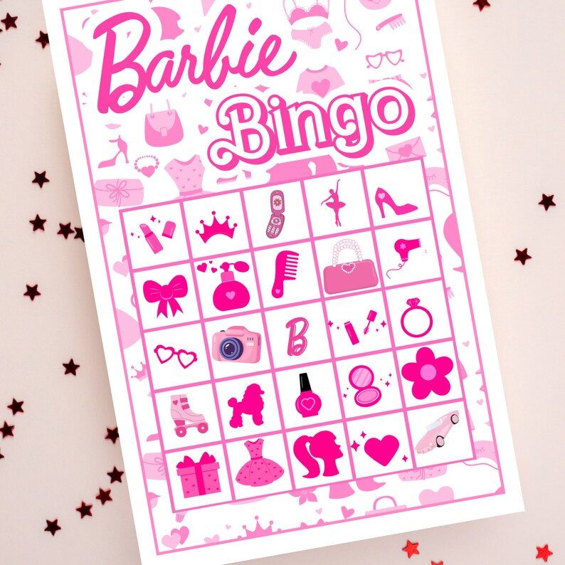 Barbie Bingo, Barbie Party, Barbie Games, Barbie Bingo Printable ...