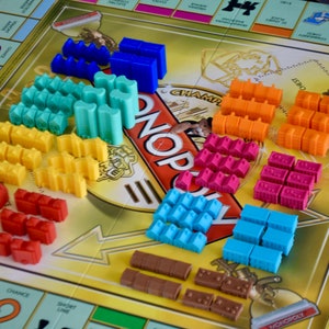 Monopoly House and Hotel Game Pieces
