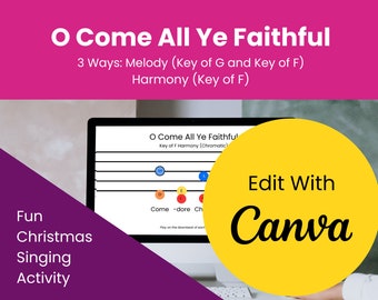O venite tutti voi fedeli - Tabella delle campane / Scuola primaria di Natale (download digitale)