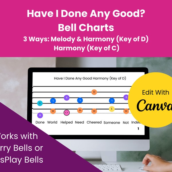 Have I Done Any Good? Bell Charts | Primary Singing Time | Merry Bells Hand Bell Chart | Kidsplay Handbell Chart | Singing Time Idea